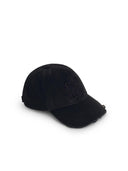 Off White Black Cotton Cap