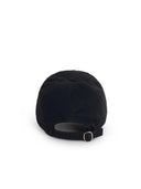Off White Black Cotton Cap