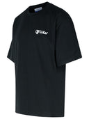 Off White 'Script Skate' Camiseta de algodón negro