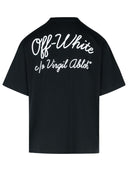 Off White 'Script Skate' Camiseta de algodón negro