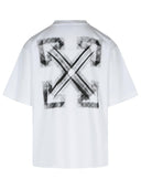 Off White 'Vibe Arrow' White Cotton T Shirt