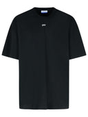 Uit wit zwart katoenen t -shirt