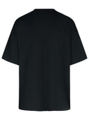 Uit wit zwart katoenen t -shirt