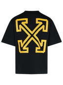 Off White 'Tape Arrow' Black Cotton T Shirt