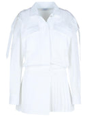 Off White 'Savana' White Cotton Dress