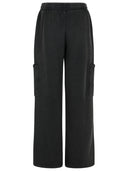 Off White Cargo Book' Black Cotton Pants