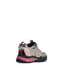 Off White 'Be Right' Pink Polyester Sneakers