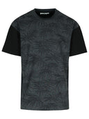 Palm Angels 'Palms Curved' Black Cotton Blend T Shirt