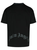 Palm Angels 'Palms Curved' Black Cotton Blend T Shirt