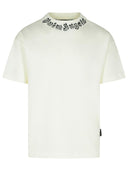 Palm Angels White Cotton T Shirt