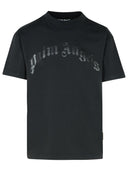 Palm Angels Black Cotton T Shirt