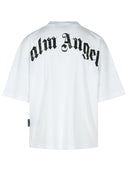 Palm Angels White Cotton T Shirt