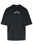 Palm Angels 'Retro' Black Cotton T Shirt