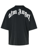 Palm Angels 'Retro' Black Cotton T Shirt