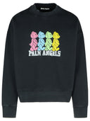 Palm Angels 'Crossroads' Black Cotton Sweatshirt