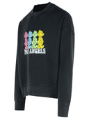 Palm Angels 'Crossroads' Black Cotton Sweatshirt