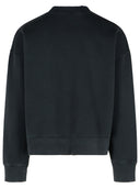 Palm Angels 'Crossroads' Black Cotton Sweatshirt