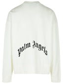 Sudadera de algodón blanco de los ángeles de palma