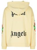 Palm Angels 'Pin Up' Ivory Cotton Sweatshirt