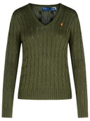 Polo Ralph Lauren 'Kimberly' Green Cotton Sweater