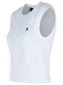 Polo Ralph Lauren White Cotton Vest
