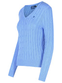 Polo Ralph Lauren 'Kimberly' Light Blue Cotton Sweater