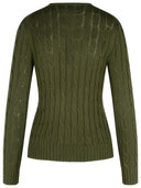 Polo Ralph Lauren 'Julianna' Green Cotton Sweater