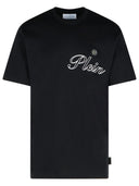 Philipp Plein schwarzer Baumwoll -T -Shirt