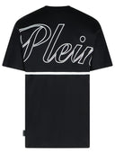 Philipp Plein schwarzer Baumwoll -T -Shirt