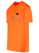 Philipp Plein Orange Baumwoll -T -Shirt