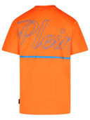 Philipp Plein Orange Baumwoll -T -Shirt