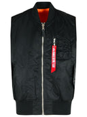 Industrias alfa chaleco de nylon negro