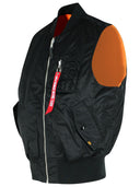 Industrias alfa chaleco de nylon negro