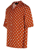 792 'Starbus' Orange Viscose Shirt