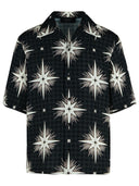 792 'Starbus' Black Viscose Shirt
