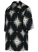 792 'Starbus' Black Viscose Shirt