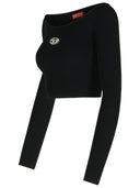 793 'Vera' Black Viscose Blend Top