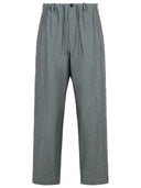 Dries van noten 'penny' pantalon de mélange de lin gris
