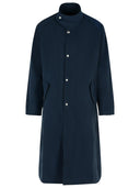 Dries Van Noten 'Rannon' Navy Polyester Coat