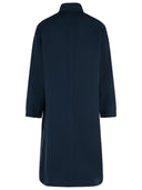Dries Van Noten 'Rannon' Navy Polyester Coat