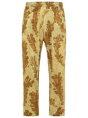 Dries Van Noten 'Parkino' Green Viscose Pants