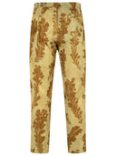 Dries Van Noten 'Parkino' Green Viscose Pants