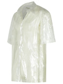 Drie Van Noten 'Cassidye' Silver Nylon Shirt