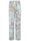 Dries Van Noten 'Pannoch' Blue Viscose Pants