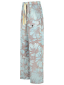 Dries Van Noten 'Pannoch' Blue Viscose Pants