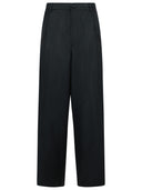 Dries Van Noten 'Pepper' Black Wool Blend Pants