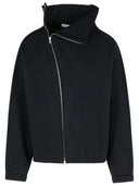 Dries Van Noten 'Metro' Black Cotton Blend Cardigan