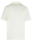 795 'Piquee' White Cotton Shirt