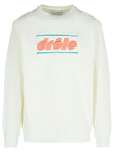 795 'Tennis' White Cotton Sweatshirt