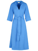 P.A.R.O.S.H. Hellblaues Viskose -Mischkleid